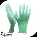 SRSAFETY 13 Gauge Nylon PU Dipping guantes de trabajo de montaje